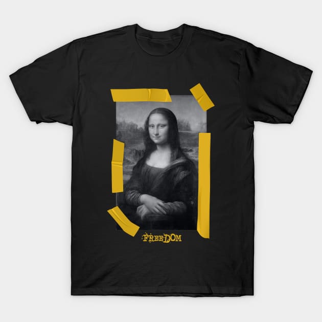 Mona Xisa T-Shirt by portraiteam